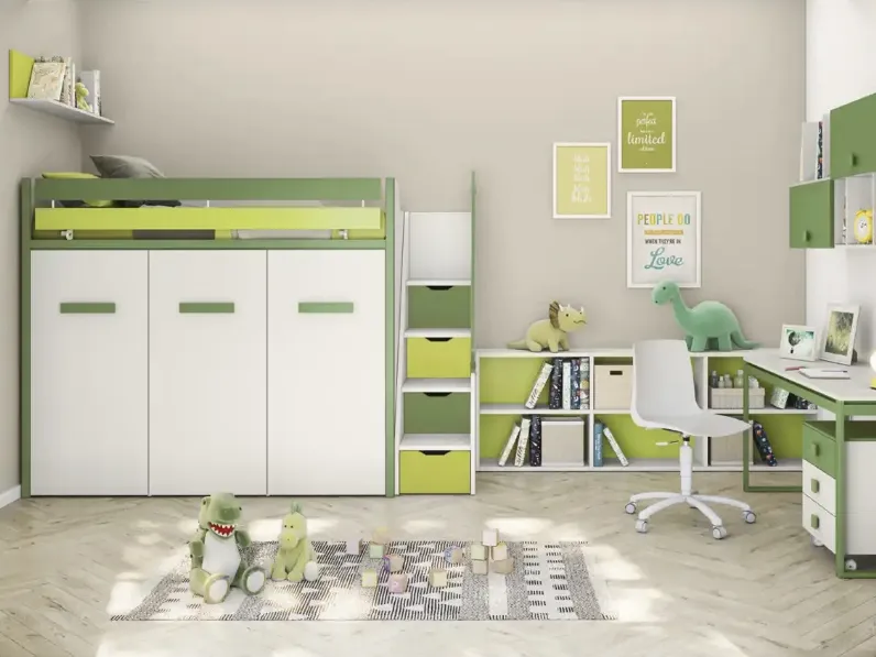 Cameretta con letto a soppalco Room 05 di Bloom