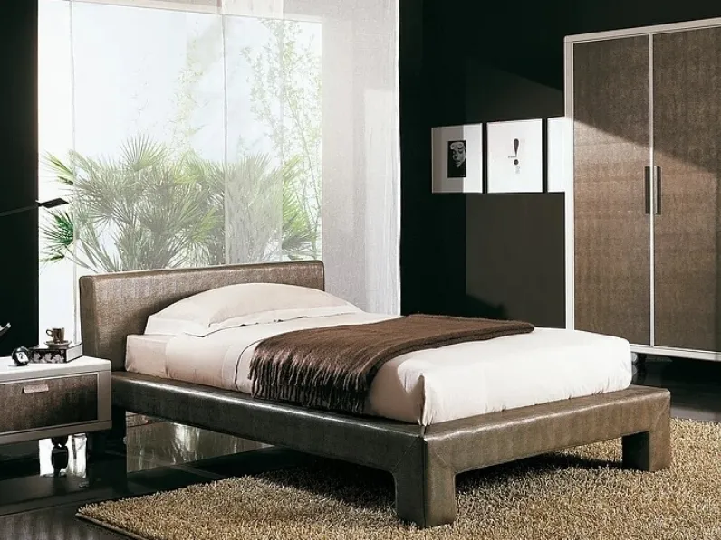 Cameretta componibile di design Amazzonia in melaminico e ecopelle di Sangiorgio