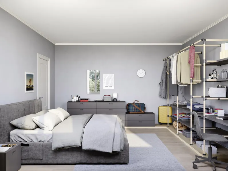 Cameretta componibile con letto matrimoniale Swell di Nidi