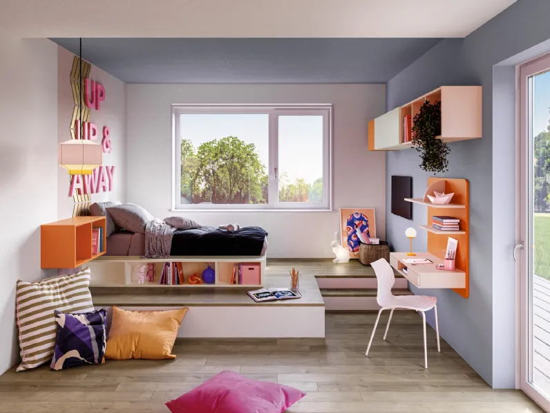 Cameretta componibile Top CM 311 di Giessegi