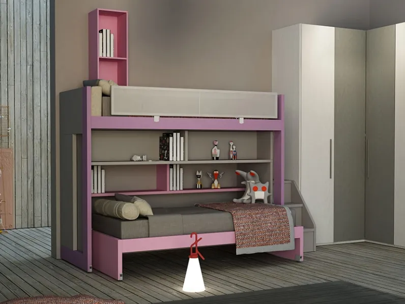 Cameretta Warm Composizione 24 in laccato opaco di Granzotto