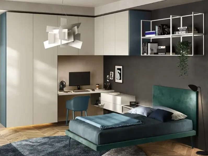 Cameretta a ponte Y111 di Moretti Compact Camerette