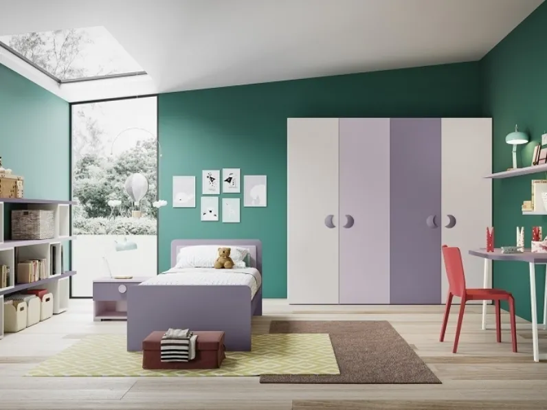 Cameretta componibile KéTipo Comp 12 di Zanotti Mobili