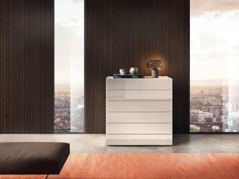 Cassettiera in vetro laccato 36e8 0654 di Lago