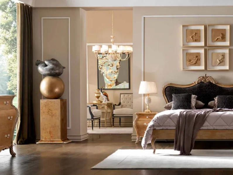 Gruppo notte in legno dalla forma bombata Art 2538 2539 di Vittorio Grifoni