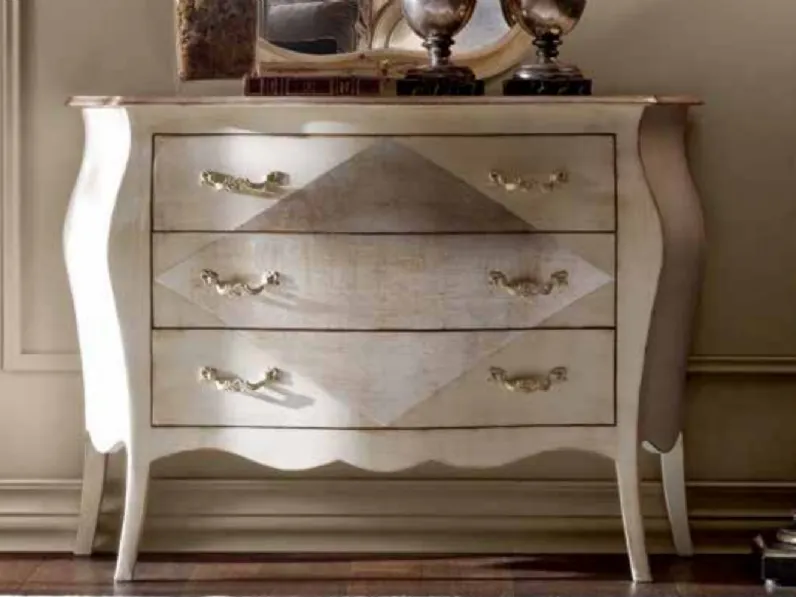 Comò in legno con 3 cassetti Art 2546 di Vittorio Grifoni