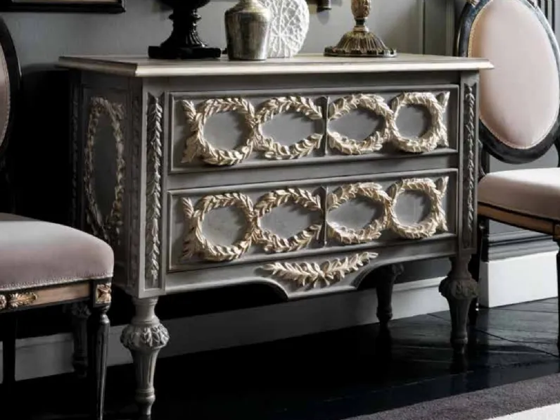 Comò in legno intagliato Art 2598 Vittorio Grifoni