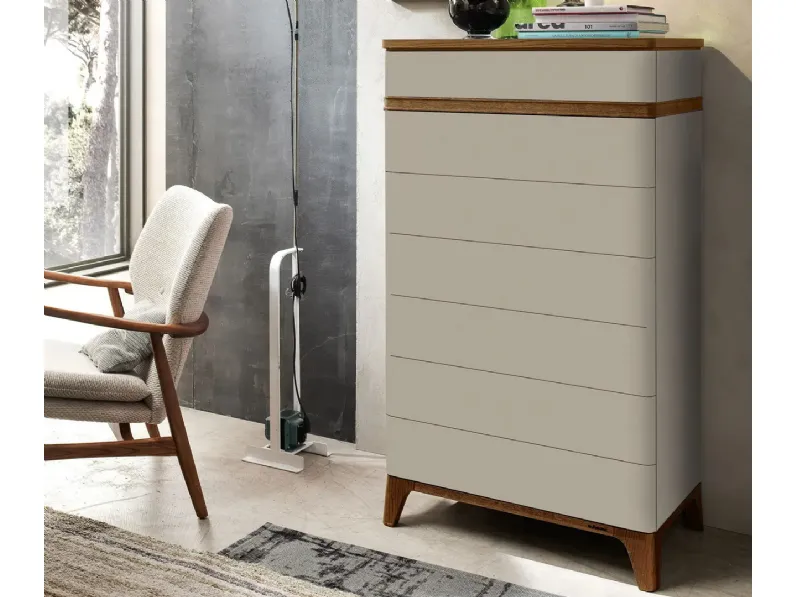 Cassettiera moderna in laccato opaco Atha di Le Fablier