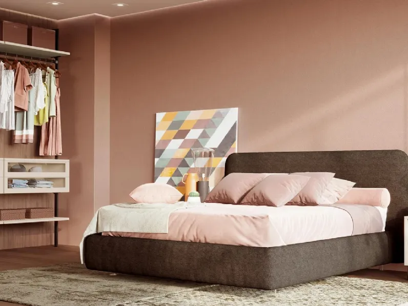 Comodino in melaminico pelle e laccato Band di Foresi Mobili