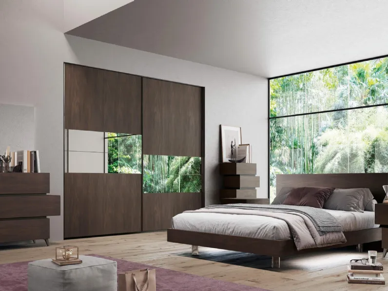 Gruppo Notte Bon Bon Evo GDO 231 finitura noce scuro di Cecchini Italia