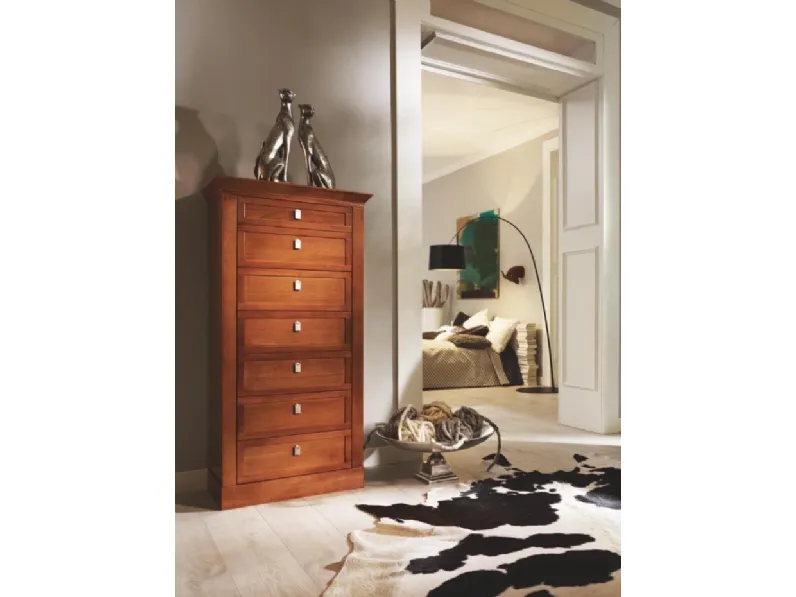 Cassettiera in legno con 7 cassetti Sophia 5405 di Selva