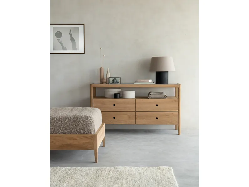 Cassettiera Spindle in rovere di Ethnicraft