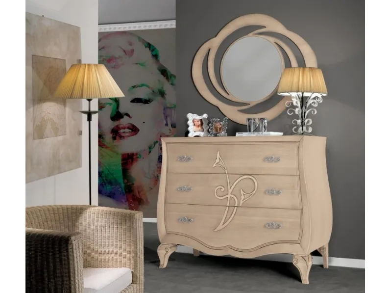 Comò Chantal art 4729 con intarsio di Padovani Mobili