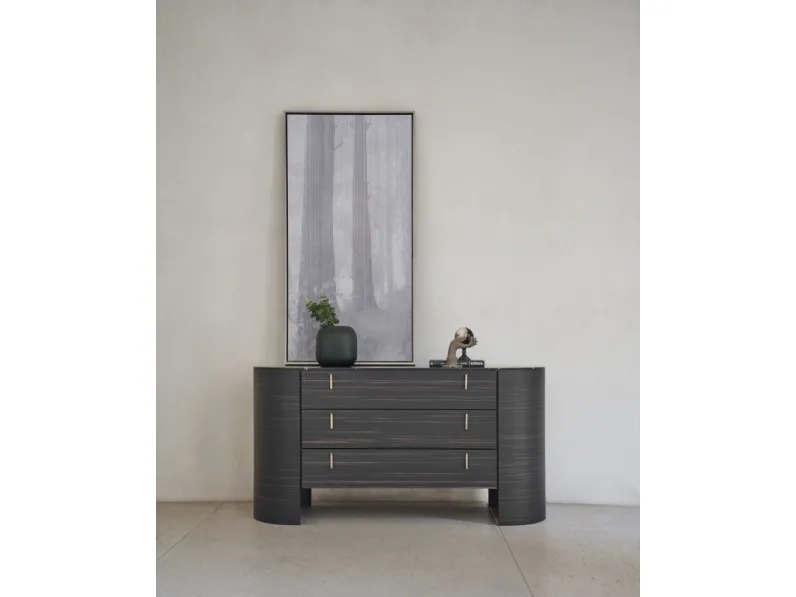 Comò Charlie in legno con top in marmo di Conte