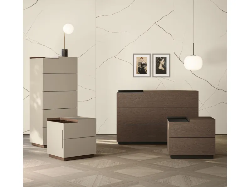 Gruppo Notte City in legno o laccato opaco di Morassutti