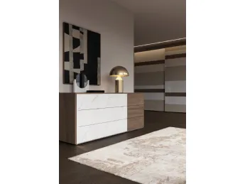 Riflessi Marmo Statuario Comò 