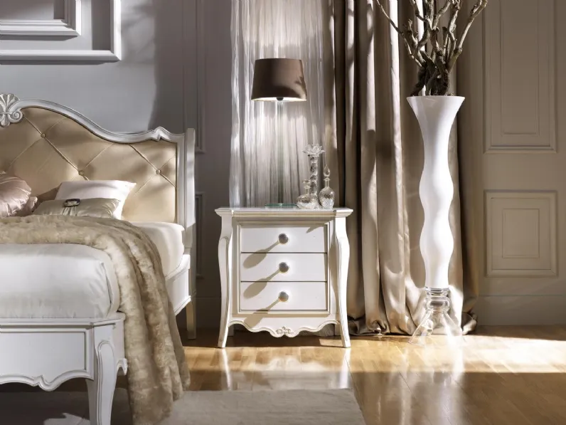 Comodino in legno laccato Night Collection 14 di Busatto