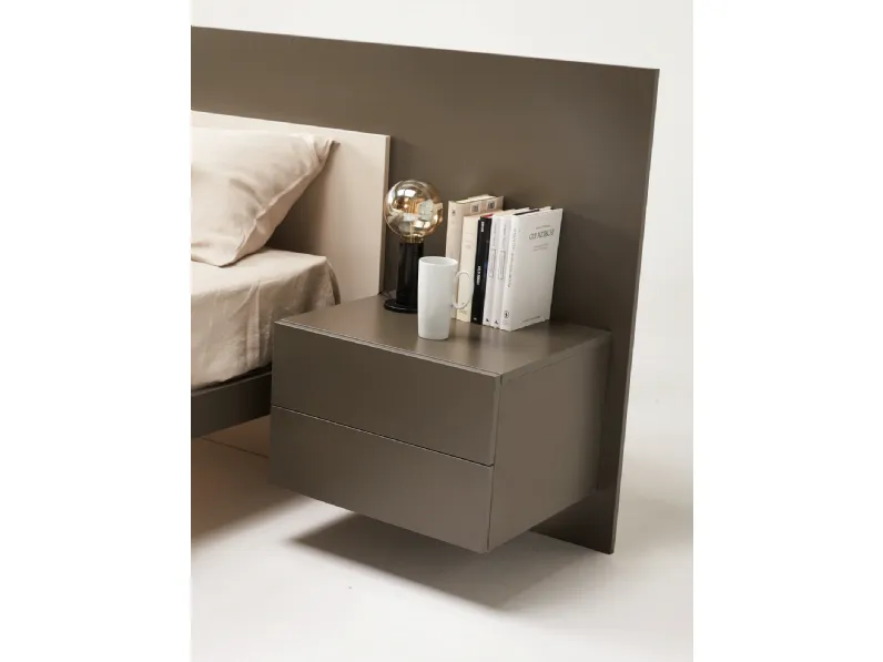 Comodino Time di Ime in finitura Grafite Arredamenti