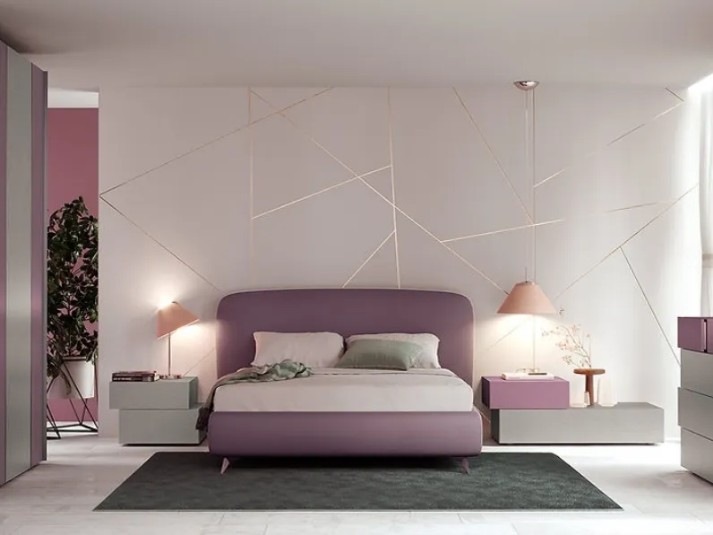 Gruppo Notte Slide Large & Small finitura laccato e melaminico di Foresi Mobili