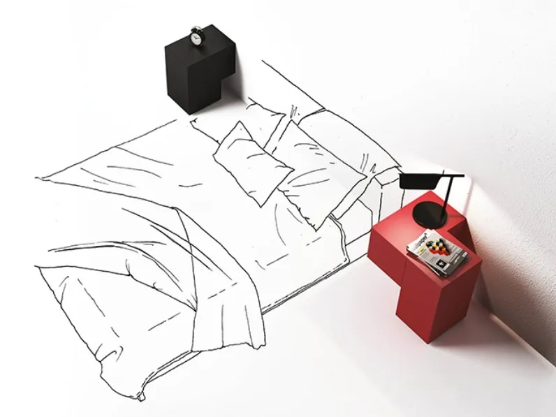 Comodino Formosa Appoggiata di Minotti Italia