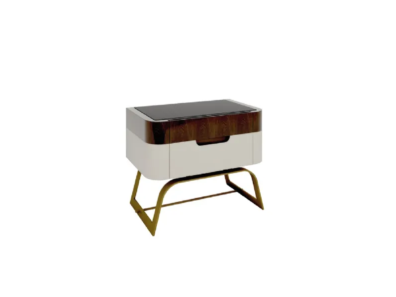 Comodino Gent in Noce e laccato di Busatto