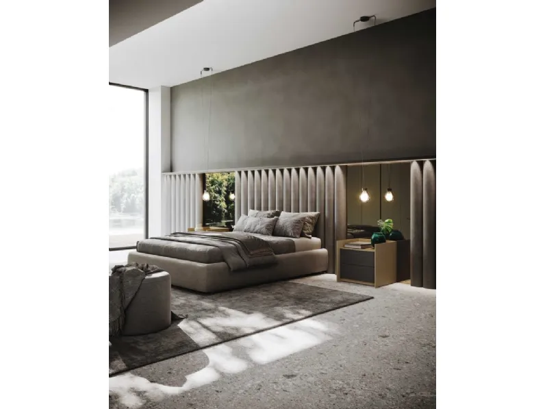 Comodino Ellington in laccato e bilaminato legno di GF Interiors