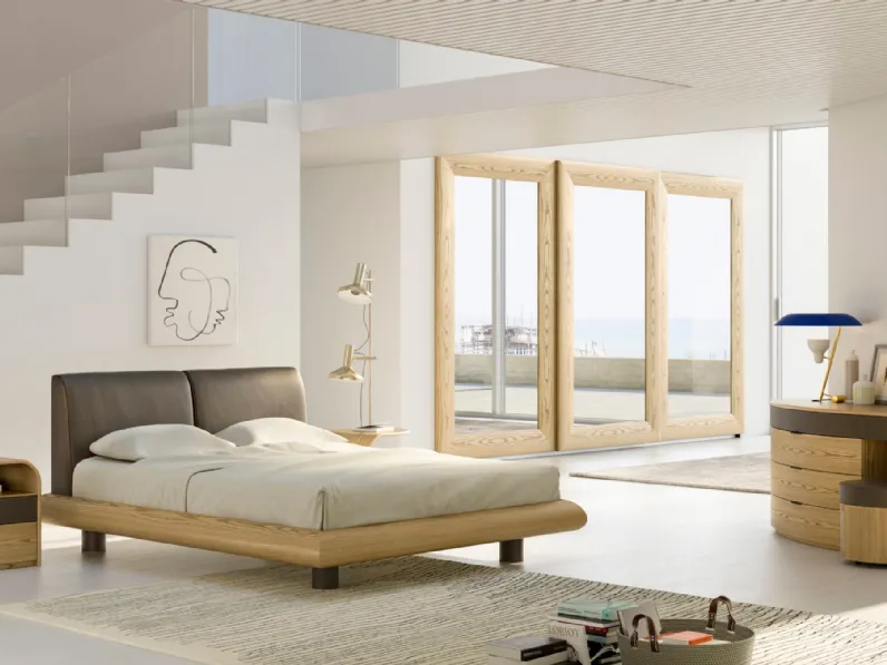 Gruppo Notte 900 Europeo in legno di Fazzini