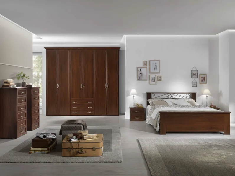 Gruppo Notte in noce Demetra DE15 di MCSMobili