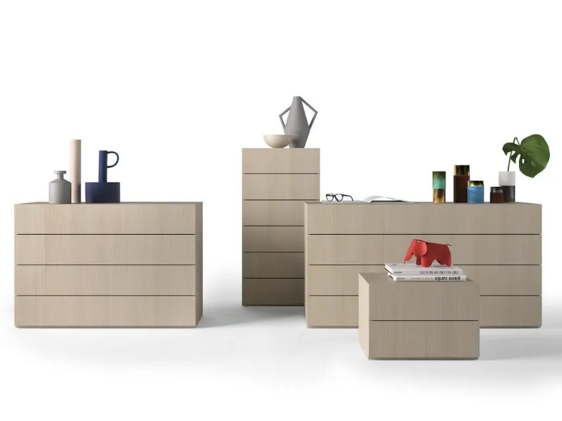 Gruppo Notte Time in finitura Betulla di Ime Arredamenti