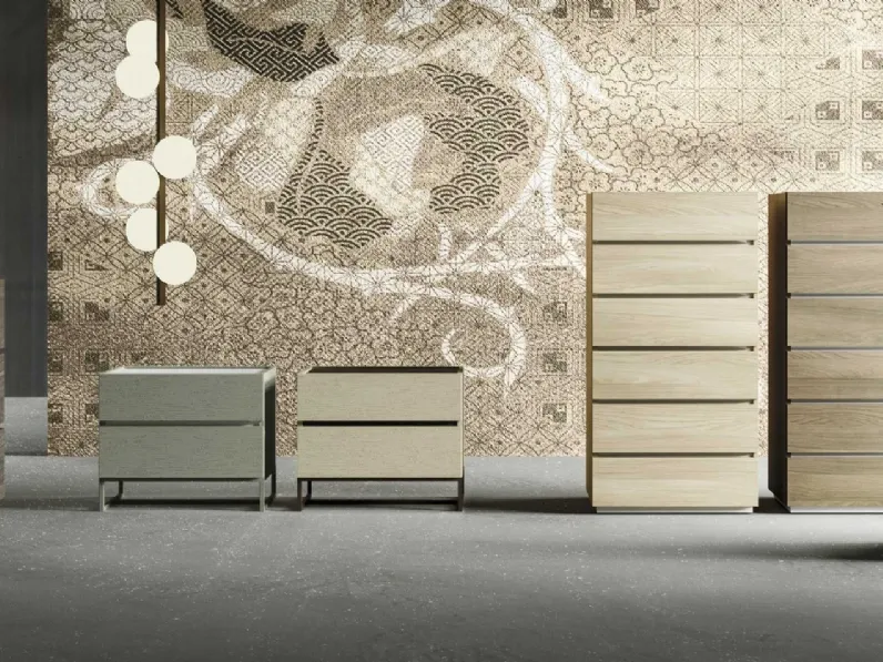 Gruppo Notte Vogue finitura effetto legno di Archimede