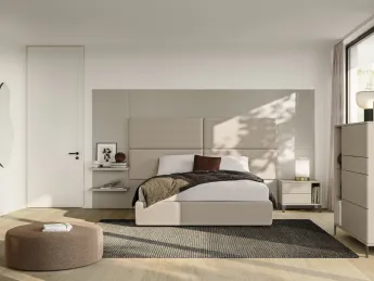 Il Gruppo Notte Hive di Colombini Casa è un'elegante soluzione per la camera da letto.
