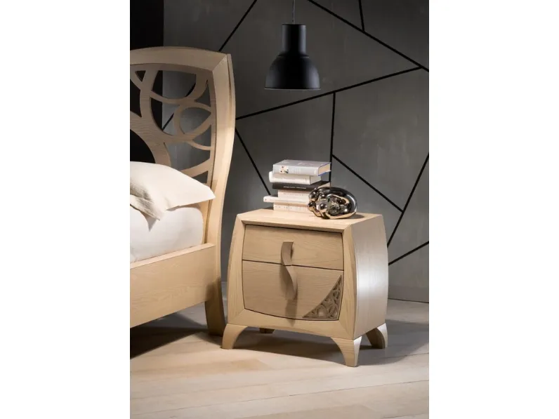 Comodino Luna art 5106 finitura Sabbia di Padovani Mobili