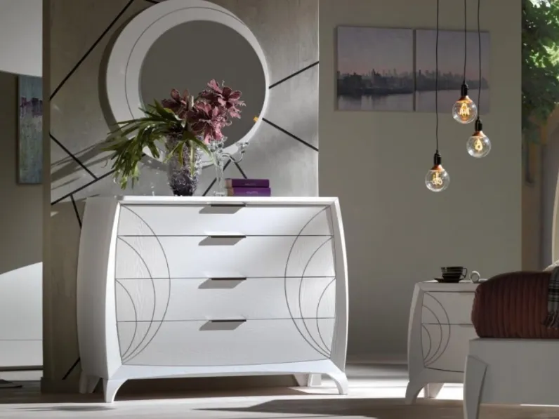 Comò Luna art 5153 finitura Bianco di Padovani Mobili