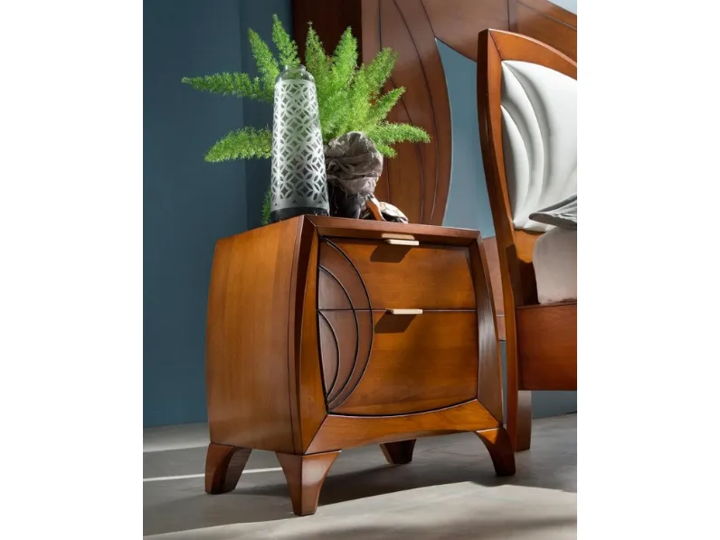 Comodino Luna art 5220 in Noce di Padovani Mobili