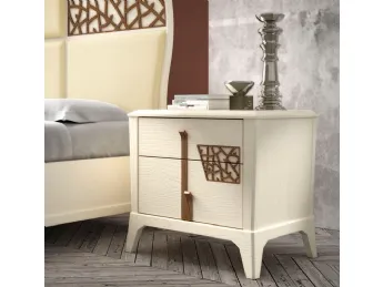 Manhattan art 6082 finitura Bianco Stil con dettagli Tabacco Chiaro