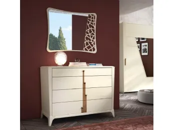 Manhattan art 6087 finitura Bianco Stil con dettagli Tabacco Chiaro