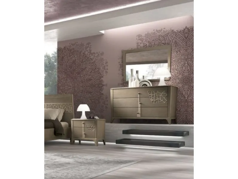 Manhattan Gruppo Notte finitura Creta poro aperto di Padovani Mobili