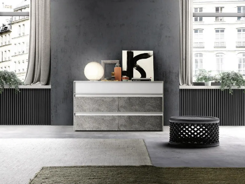 Comò Frame in frassino laccato di Mobilgam