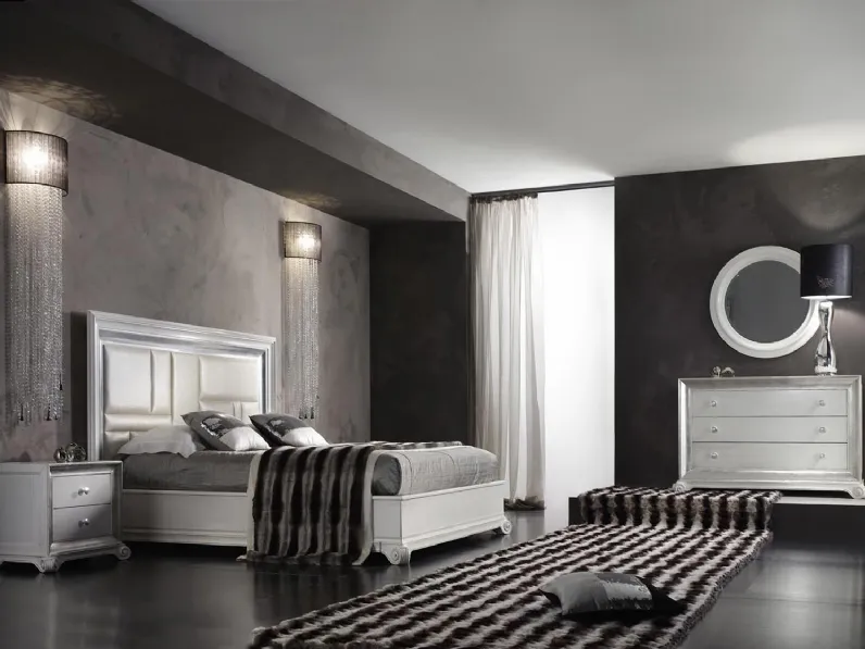 Gruppo Night Collection 13 in legno laccato bianco di Busatto