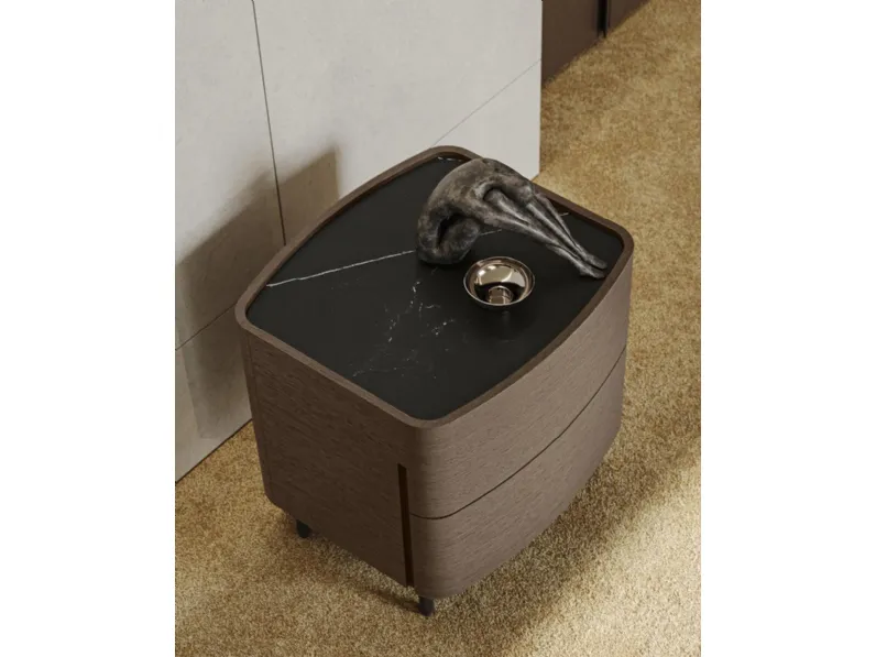 Comodino Oliver in rovere di Morassutti