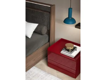 Riflessi Rosso Rubino Comodino 