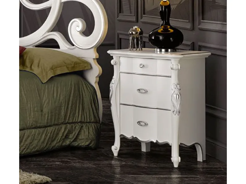 Comodino Rose in legno laccato di Betamobili