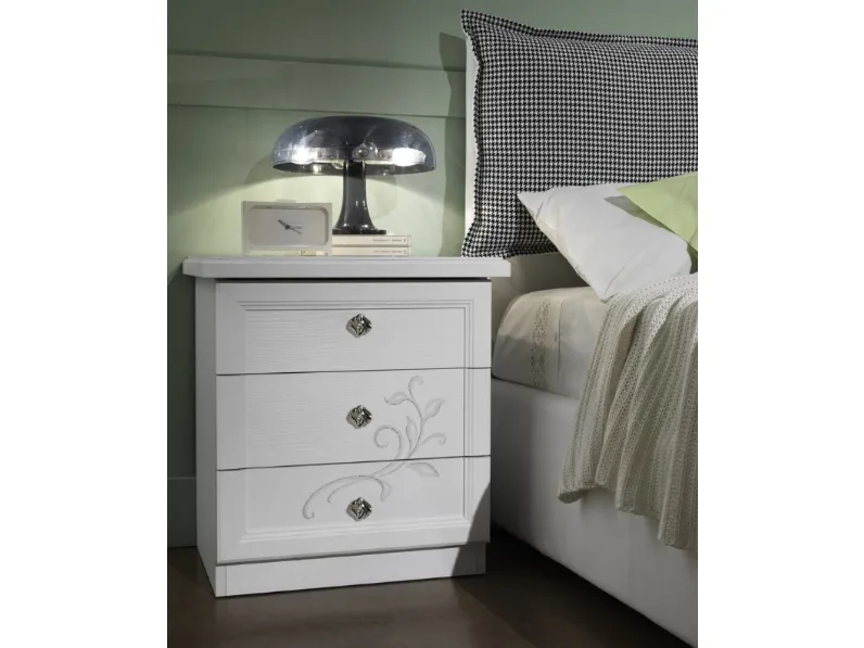 Comodino Sara finitura Frassino Bianco di Felver