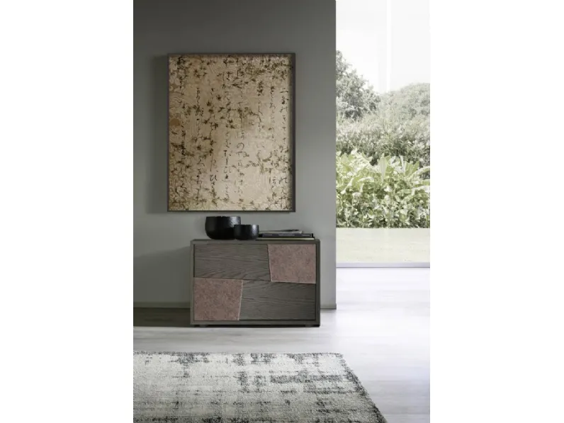 Comodino Scacco in frassino di Mobilgam