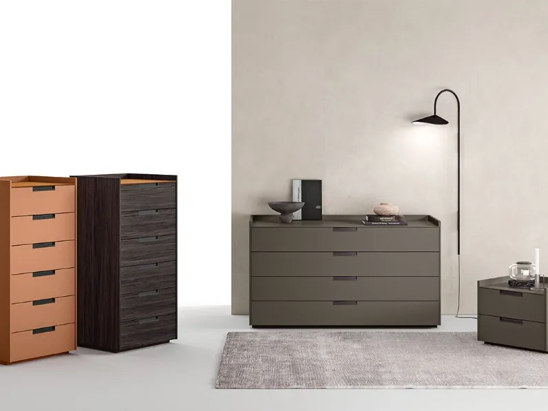 Gruppo Notte Sella in laccato o melaminico di Cinquepuntozero