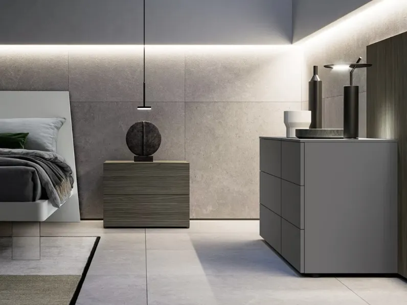 Comodino SistemaVentidue Matwood di SantaLucia