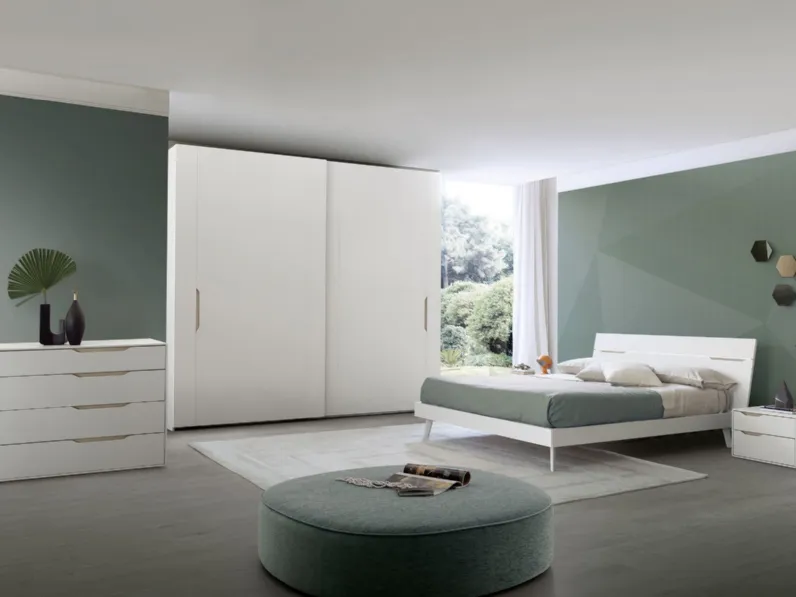 Gruppo Notte con maniglie sagomate in olmo light Time di S75