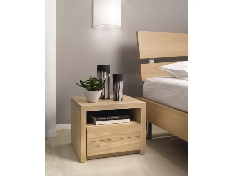 Comodino in Rovere massello Dreams TL1803 di Conarte