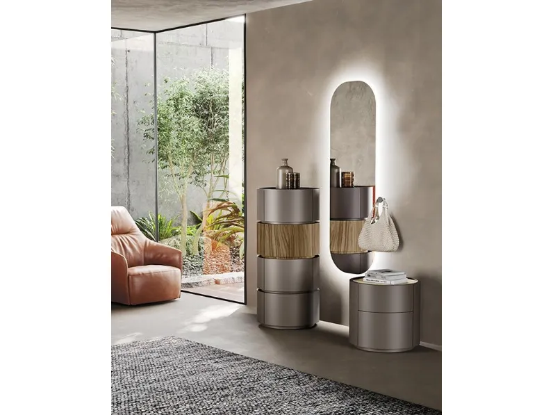 Cassettiera Tolo in laccato e legno di Mobilgam