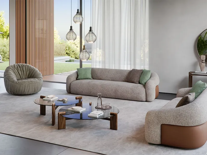 Divano lineare Baldwin di Cattelan Italia